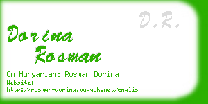 dorina rosman business card